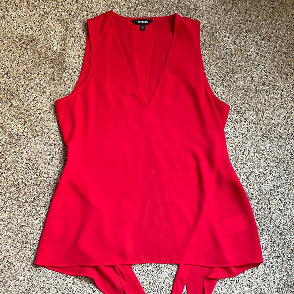 Express V-Neck Tank Top with Open Back